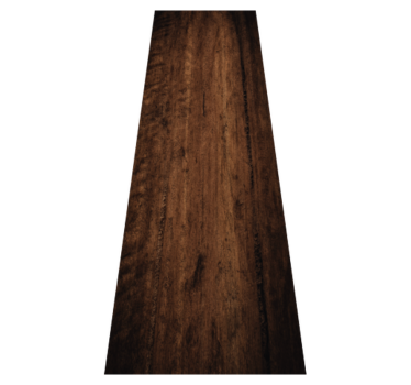 Bedroom carpet in raw dark brown wood finish - TenStickers