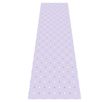 Bedroom carpet in a purple and white dot pattern - TenStickers