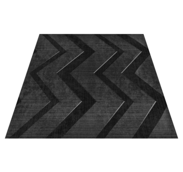 Bedroom carpet with black steel stripes - TenStickers