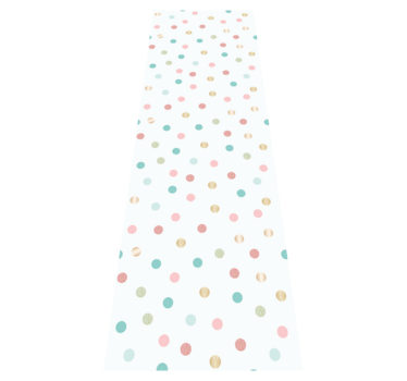 Bedroom carpet with glitter confetti polka dots - TenStickers