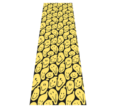 Bedroom carpet with graffiti smiley faces - TenStickers