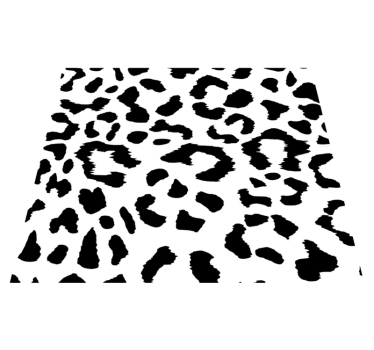 Bedroom carpet in simple leopard animal print - TenStickers