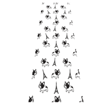Bedroom carpet french bulldog in paris - TenStickers