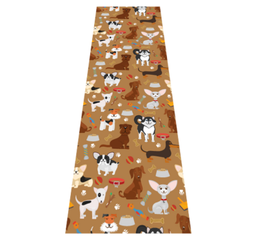 Cute dogs pattern bedroom carpet - TenStickers