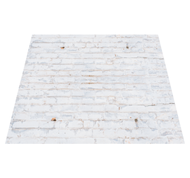 Bedroom carpet in a white brick pattern with wear - TenStickers