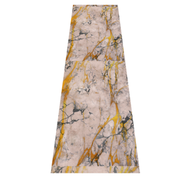 Warm gold marble bedroom carpet - TenStickers