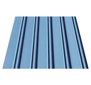 Light blue stripes on white vertical bedroom carpet - TenStickers