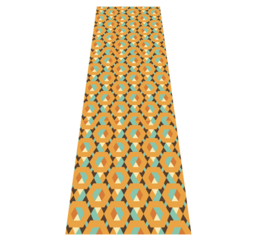 Bedroom carpet with geometric tranquil shapes - TenStickers