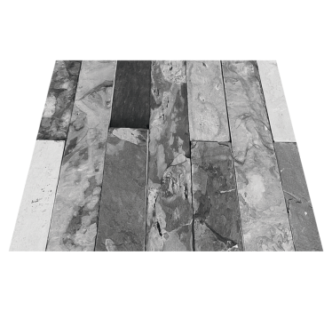 Bedroom carpet in dark grey brick pattern - TenStickers