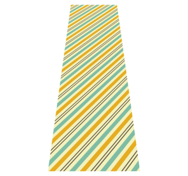 Vintage diagonal tricolor pattern bedroom carpet - TenStickers