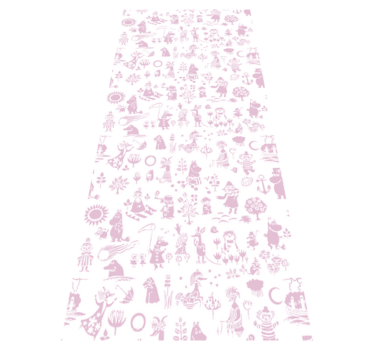 Pink moomi bedroom carpet - TenStickers