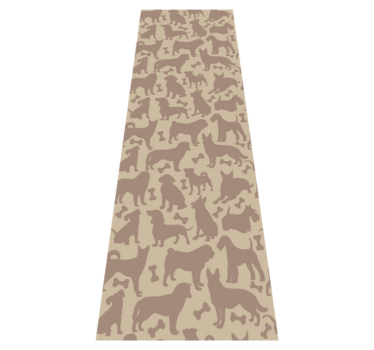 Bedroom carpet with an amazing seamless dog pattern - TenStickers
