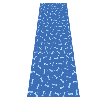 Bedroom carpet with stunning blue bone pattern - TenStickers