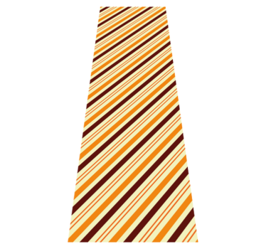 Bedroom carpet in retro orange and brown pattern - TenStickers