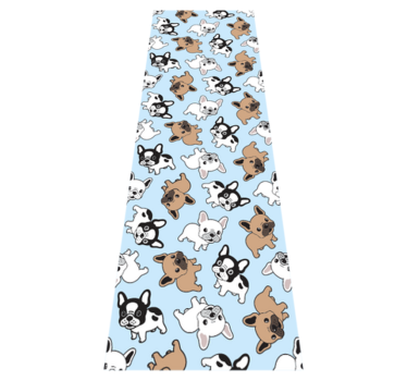 Bedroom carpet with french bulldog design - TenStickers
