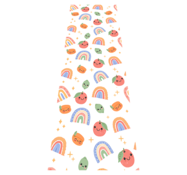 Bedroom carpet with cute baby fruit faces - TenStickers