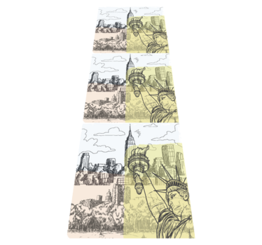 Bedroom carpet vintage old-school nyc collage - TenStickers