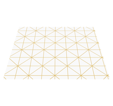 Gold geometric bedroom carpet - TenStickers