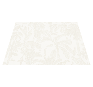 Bedroom carpet in light beige jungle - TenStickers