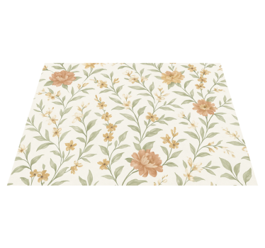 Bedroom carpet asian blossom - TenStickers