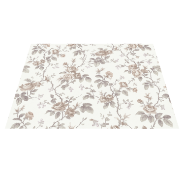 Vintage french floral bedroom carpet - TenStickers
