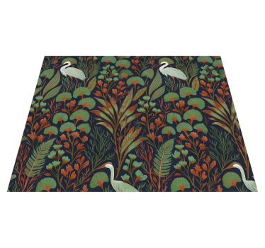 Exotic asian nature bedroom carpet - TenStickers