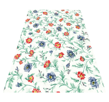 Bedroom carpet with retro floral design - TenStickers