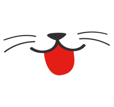 Kids carpet cat mouth and nose sticker - TenStickers