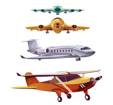 Kids carpet front airplane pack - TenStickers