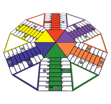 Kids carpet geometric ludo board adhesive - TenStickers