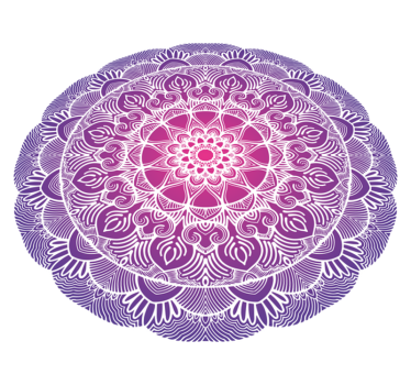 Bedroom carpet purple flower of life mandala - TenStickers