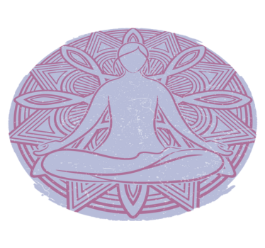 Bedroom carpet yoga lotus flower - TenStickers