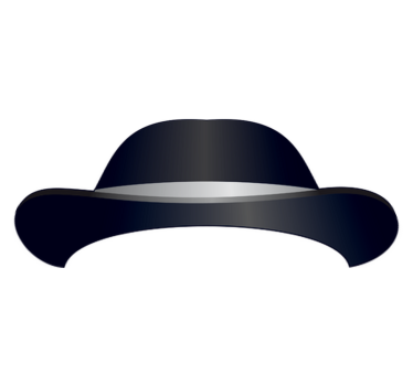 Bedroom carpet bowler hat adhesive - TenStickers
