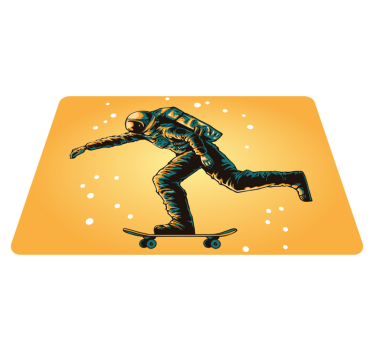 Kids carpet astronaut skateboarding design - TenStickers