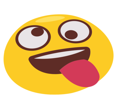 Kids carpet playful emoji face - TenStickers