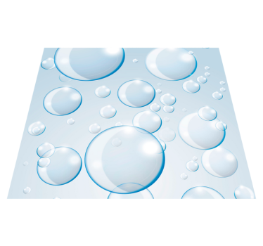 Spherical bubbles motif bathroom mat - TenStickers