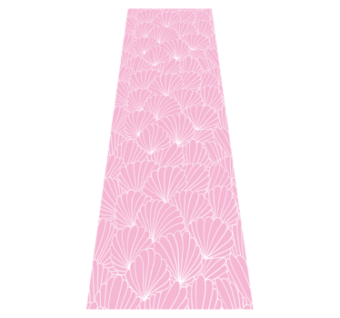 Kawaii style pink shells bathroom mat - TenStickers