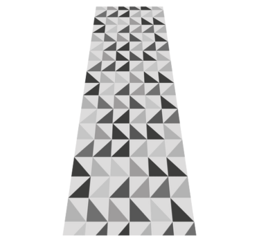 Geometric triangles bathroom mat - TenStickers