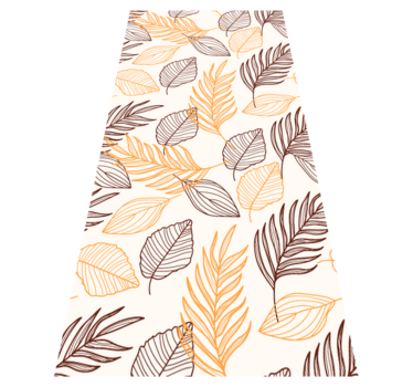Bathroom mat in golden cereal wallpaper design - TenStickers