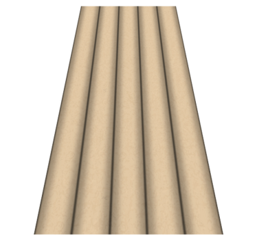 Bathroom mat in brown tube minimalist pattern - TenStickers