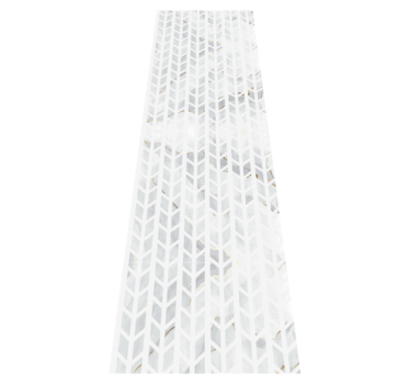 Bathroom mat with small gold marble tiles - TenStickers