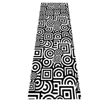 Bathroom mat concentric shape decorative vinyl - TenStickers