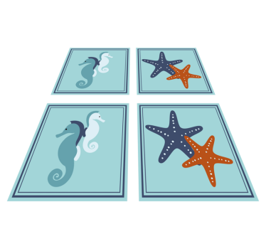 Marine style bathroom mat - TenStickers