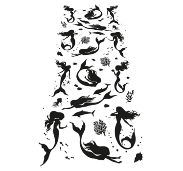 Bathroom mat mermaid shower vinyl - TenStickers