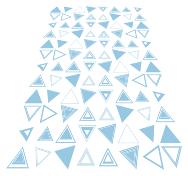 Bathroom mat triangle tile adhesive - TenStickers