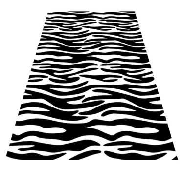 Bathroom mat zebra print shower curtain design - TenStickers