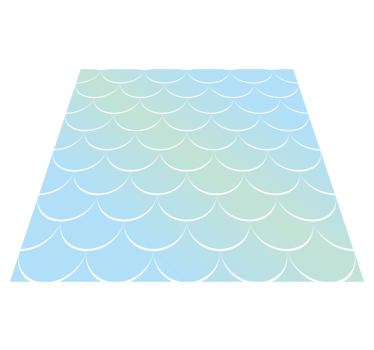 Pastel scales pattern bathroom mat - TenStickers