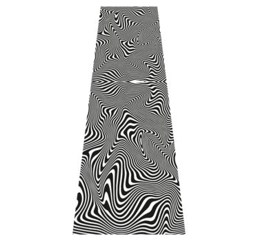 Zebra 3d effect bathroom mat - TenStickers