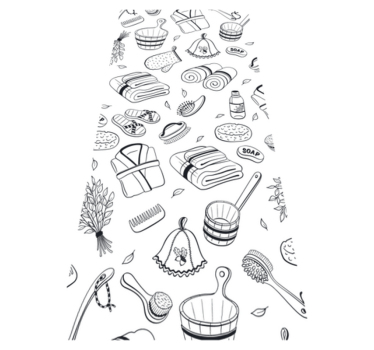Bathroom mat for your bathroom essentials - TenStickers
