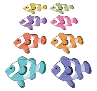 Bathroom mat clown fish shower screen decals - TenStickers